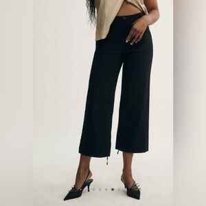Anthropologie Maeve Colette Cropped Wide-Leg Pants